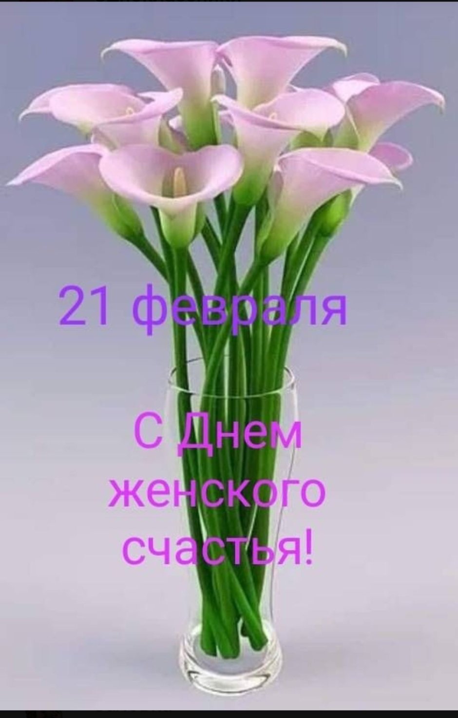 Цветы каллы в вазе