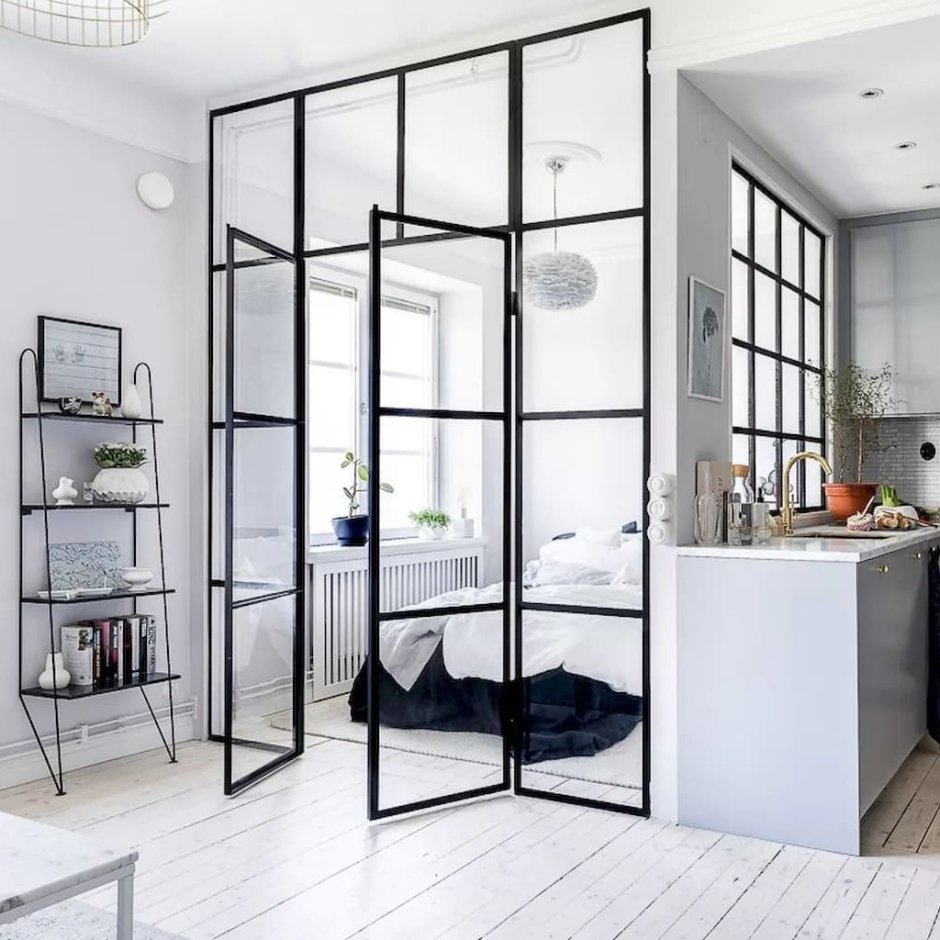 Перегородки лофт для зонирования пространства