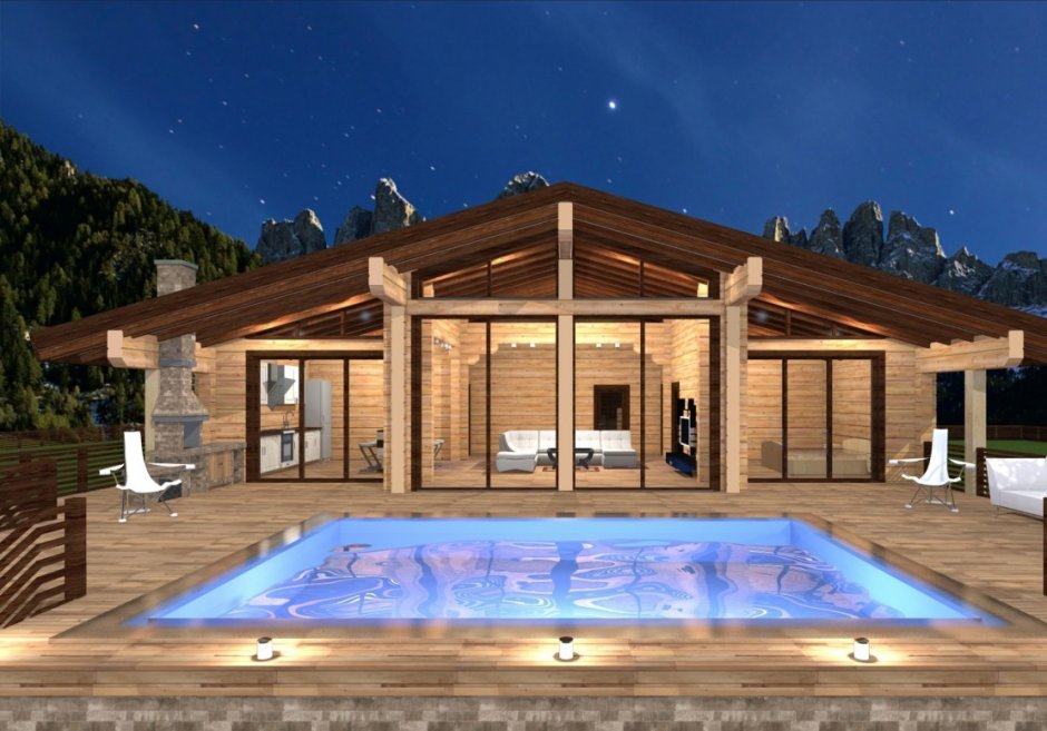 Баня бассейн беседка под 1 крышей проекты