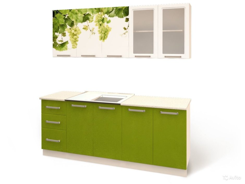 Кухня лоза 2м Люкс БТС