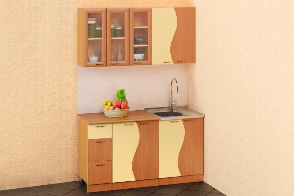 Кухня «волна» (1.5м)