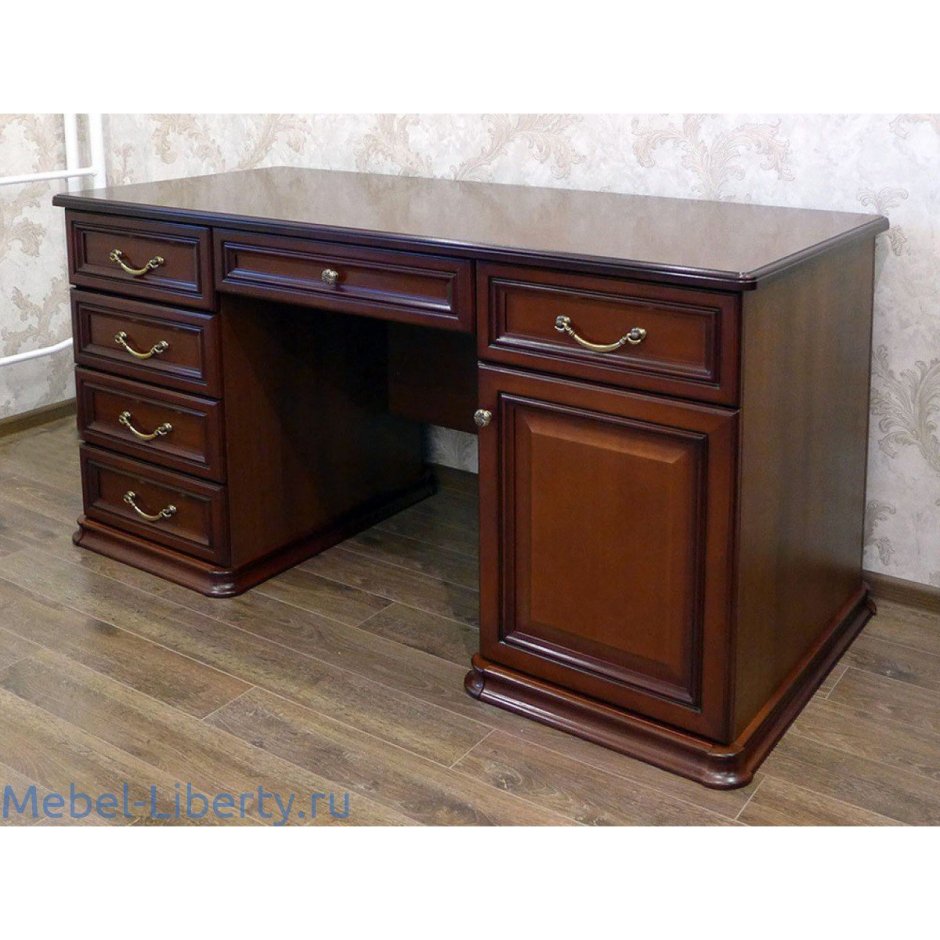 Стол письменный двухтумбовый Джоконда орех