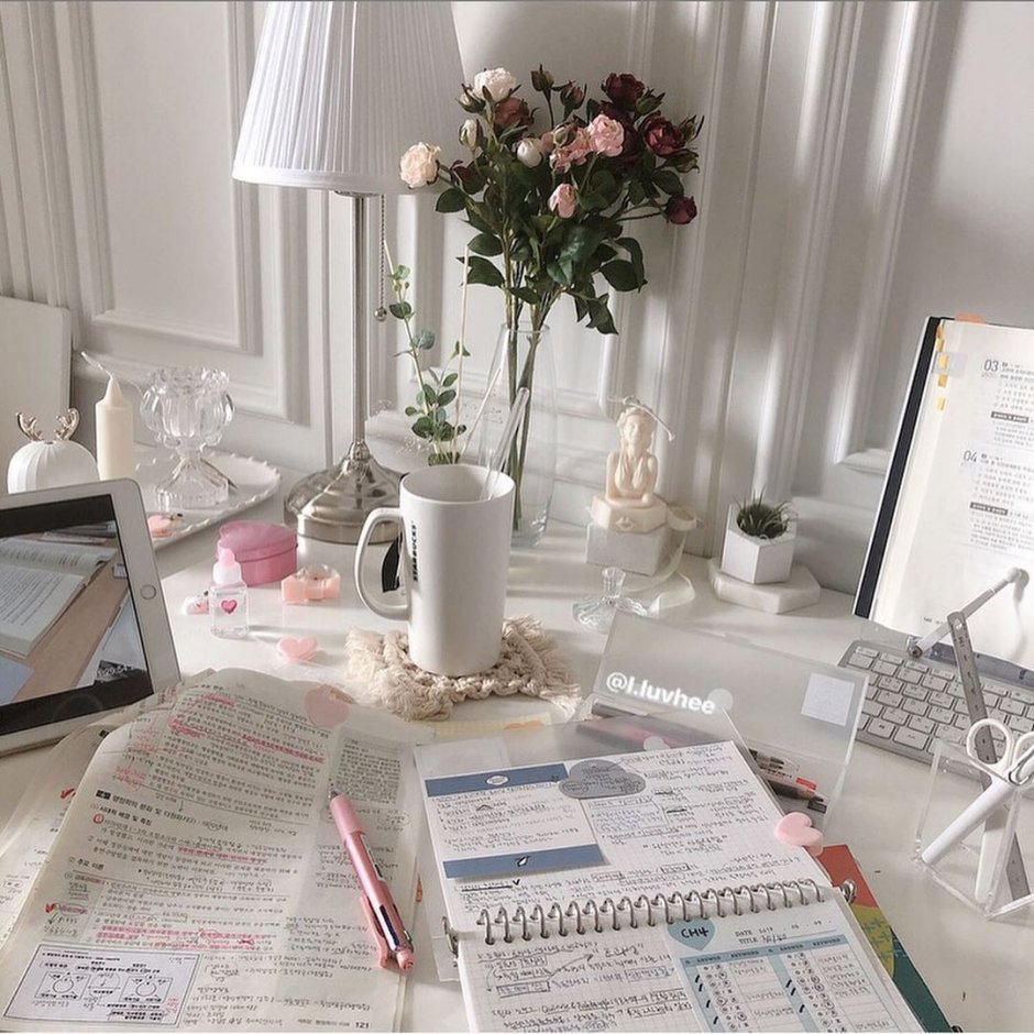 Декор стола. Для учёбы