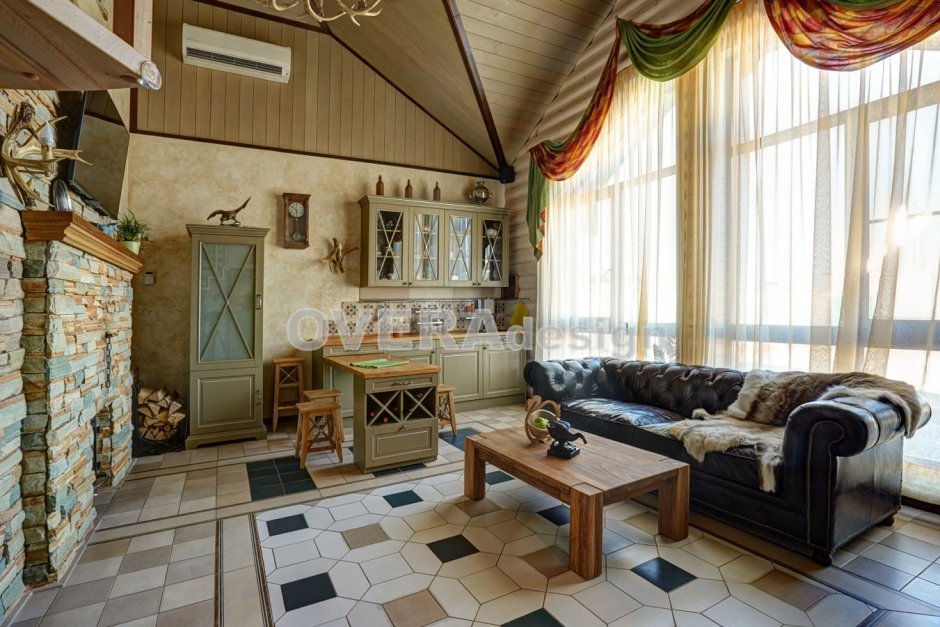 Комната отдыха в бане в стиле Прованс