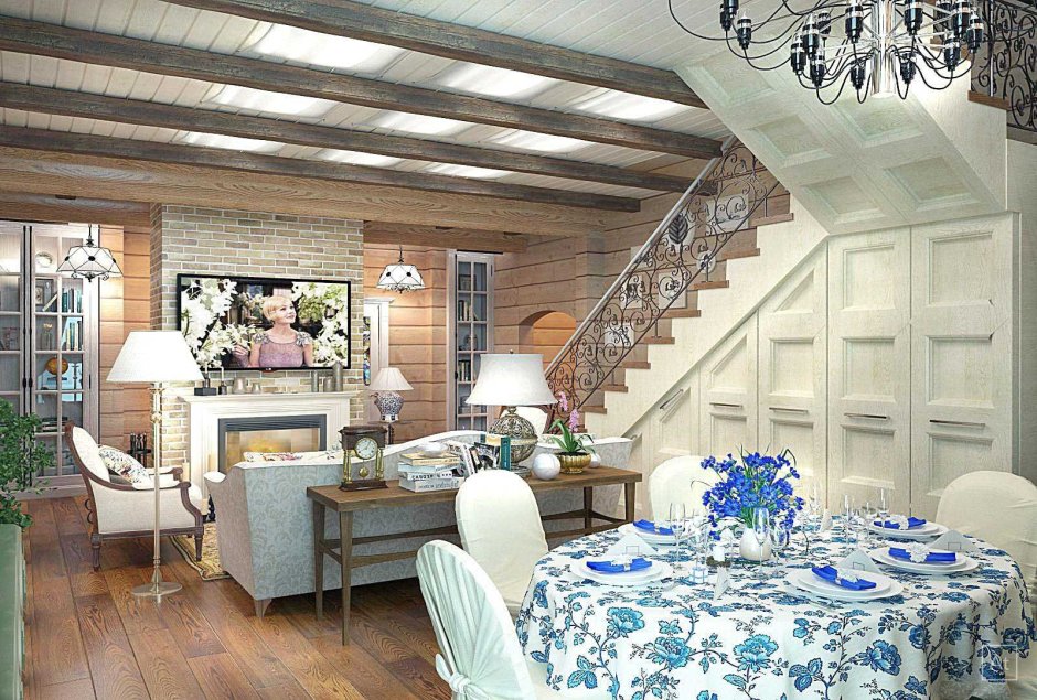 Баня в стиле Прованс