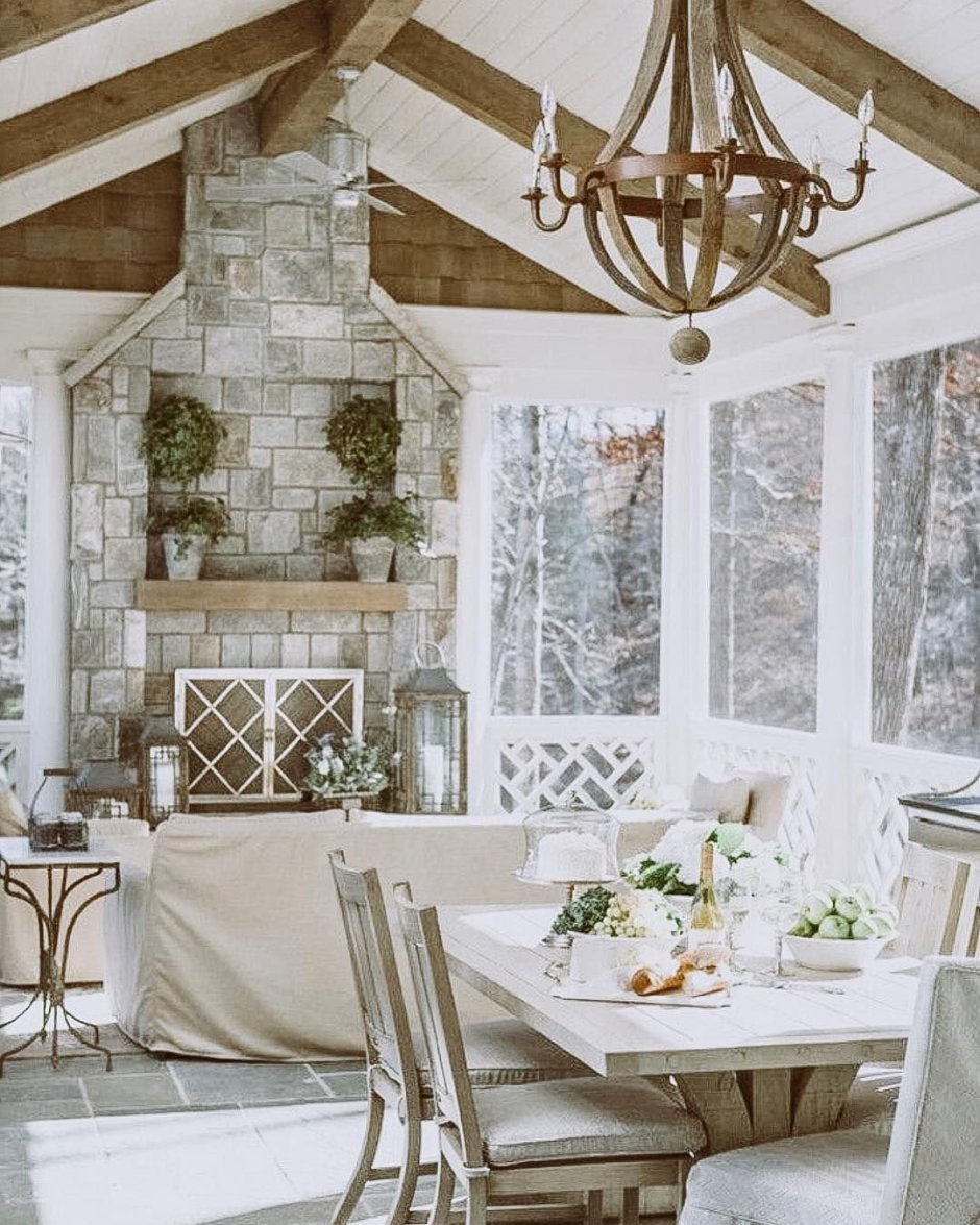 Фазенда терраса в стиле Прованс