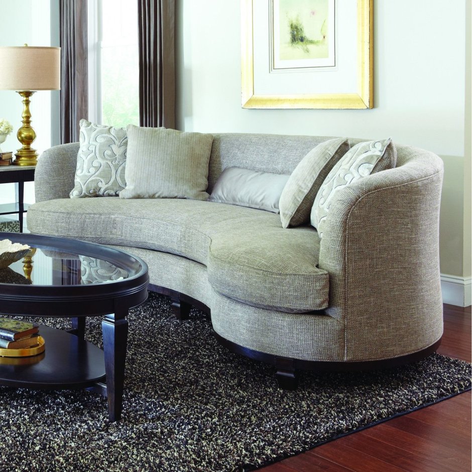 Диван Фишер черный меланж