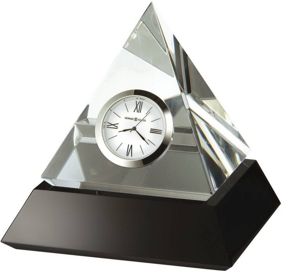 Часы настольные из стекла