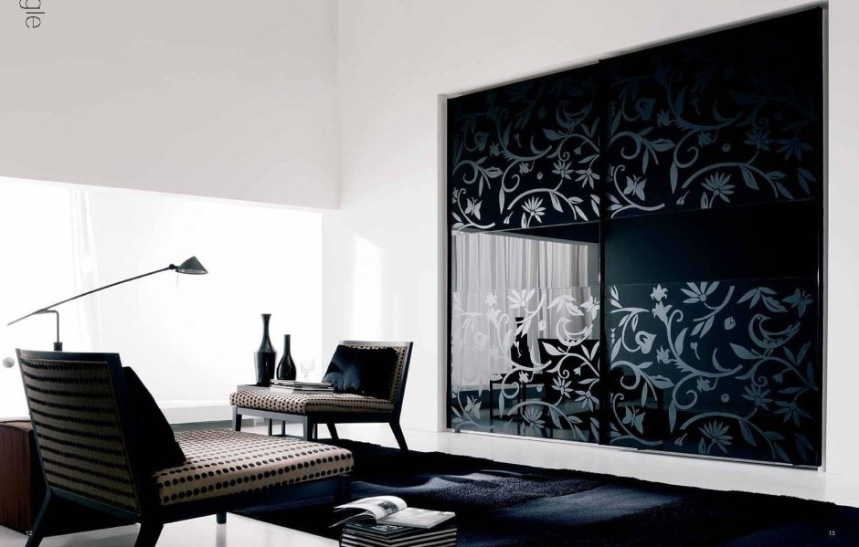 Шкаф купе черный