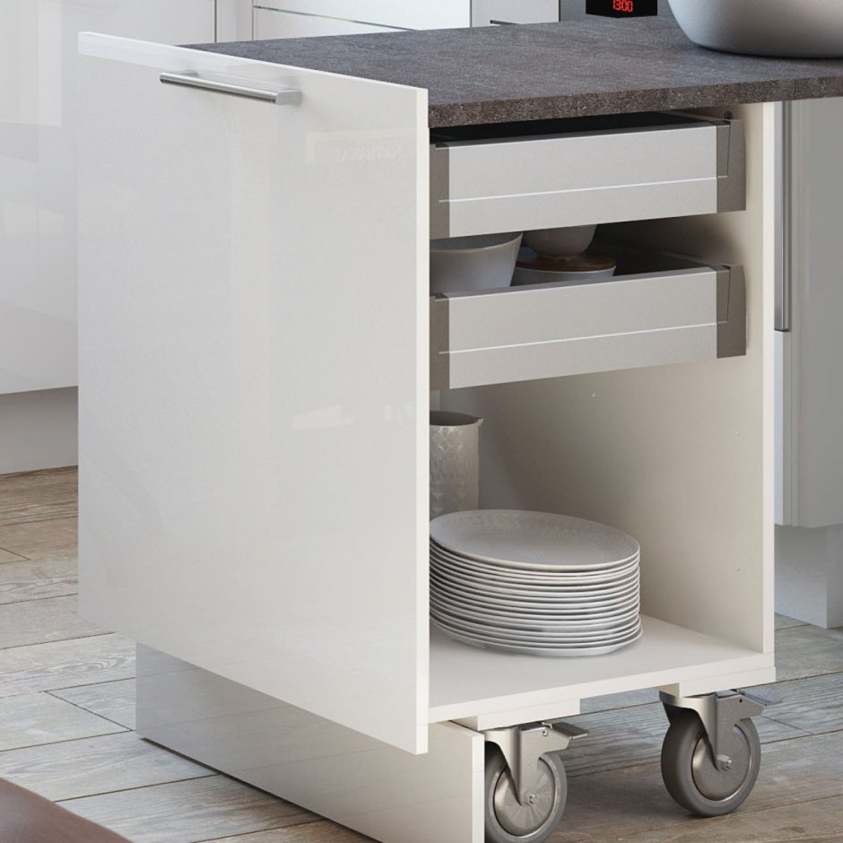 Тумба для кухни с выдвижными