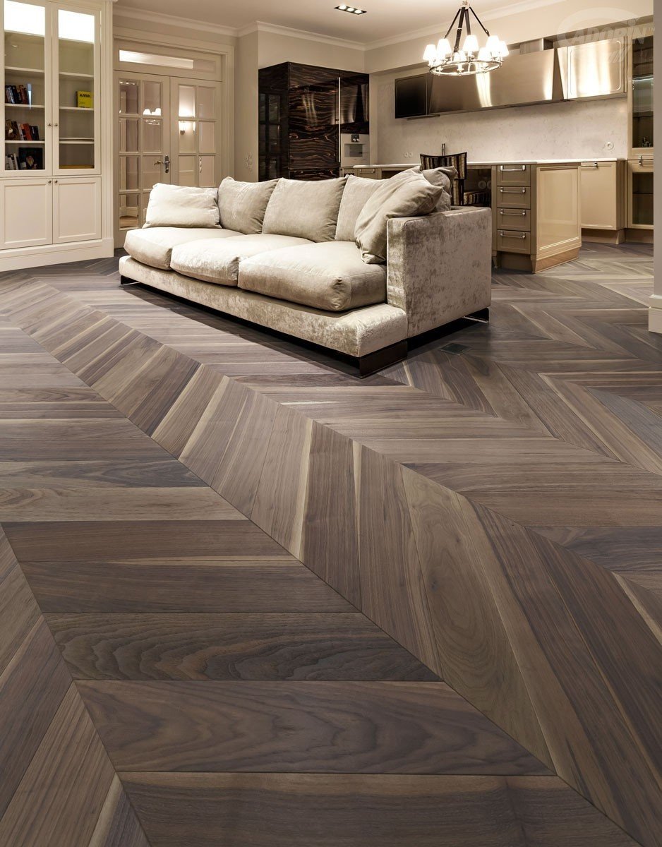 Полы Coswick Chevron collection American Walnut