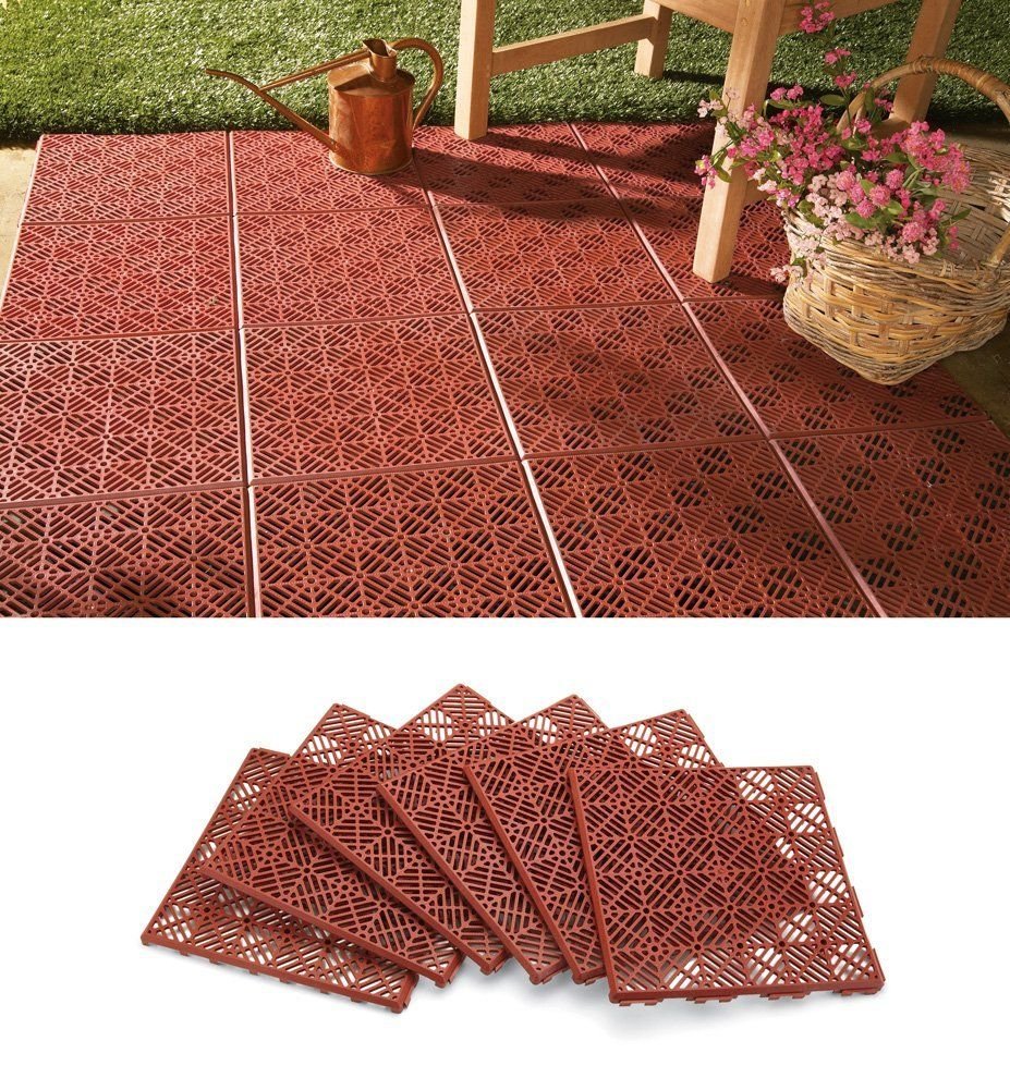 Пластиковая плитка для дорожек