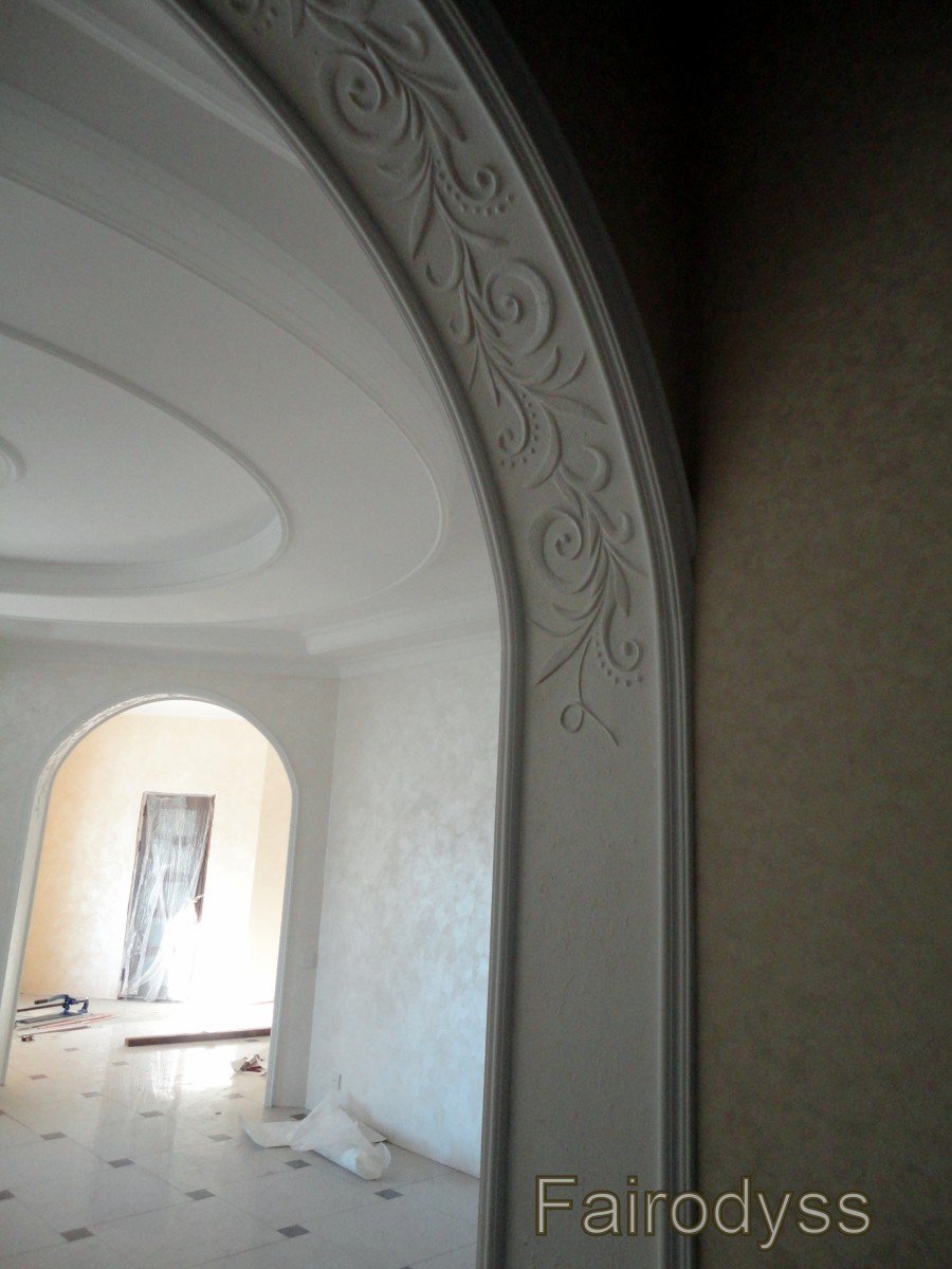 Декоративная штукатурка арочных проемов