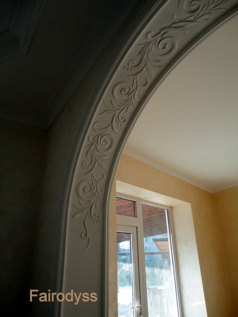 Декоративная отделка арки