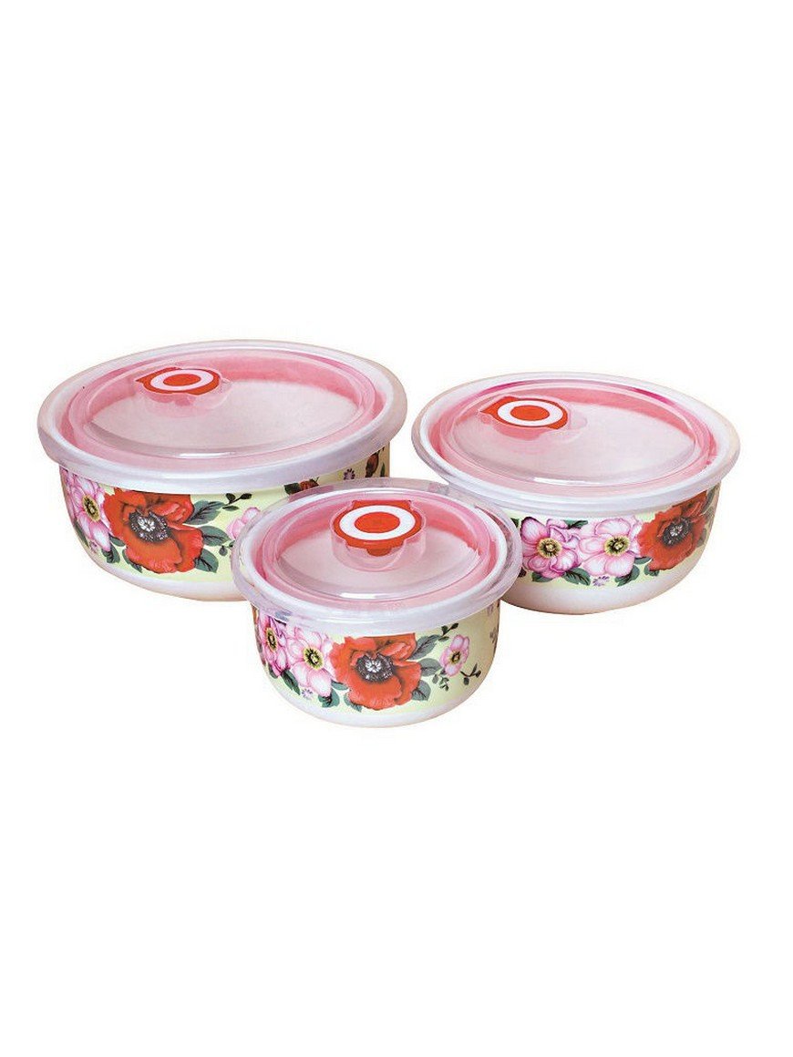 Контейнер пищевой керамич набор 3шт Ирит-323