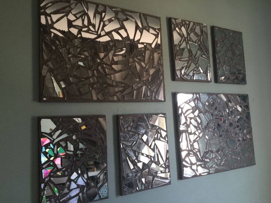 Зеркало мозаика на стену