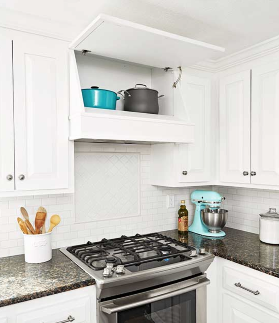 Украшение пространства над плитой