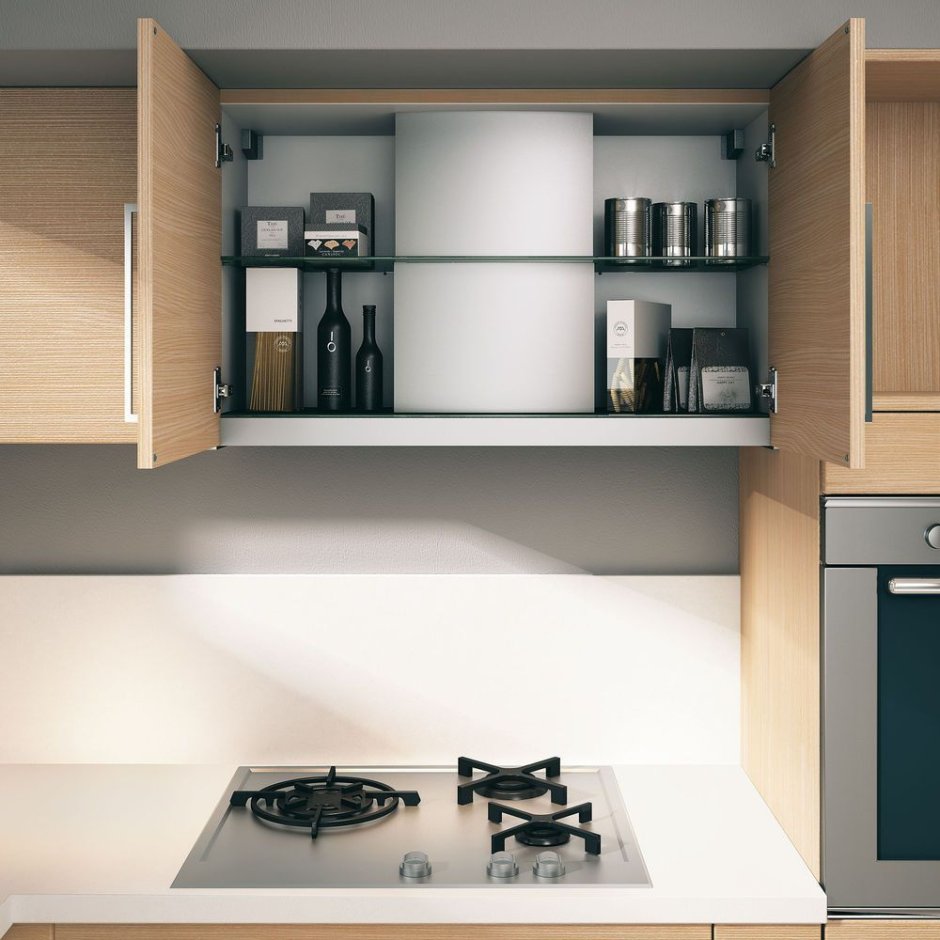 Купольная вытяжка в шкафу