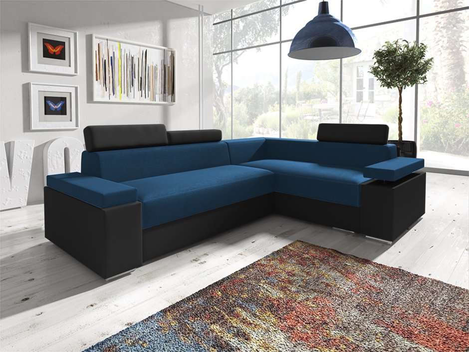 Синий диван