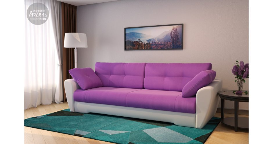 Угловой диван горчичного цвета