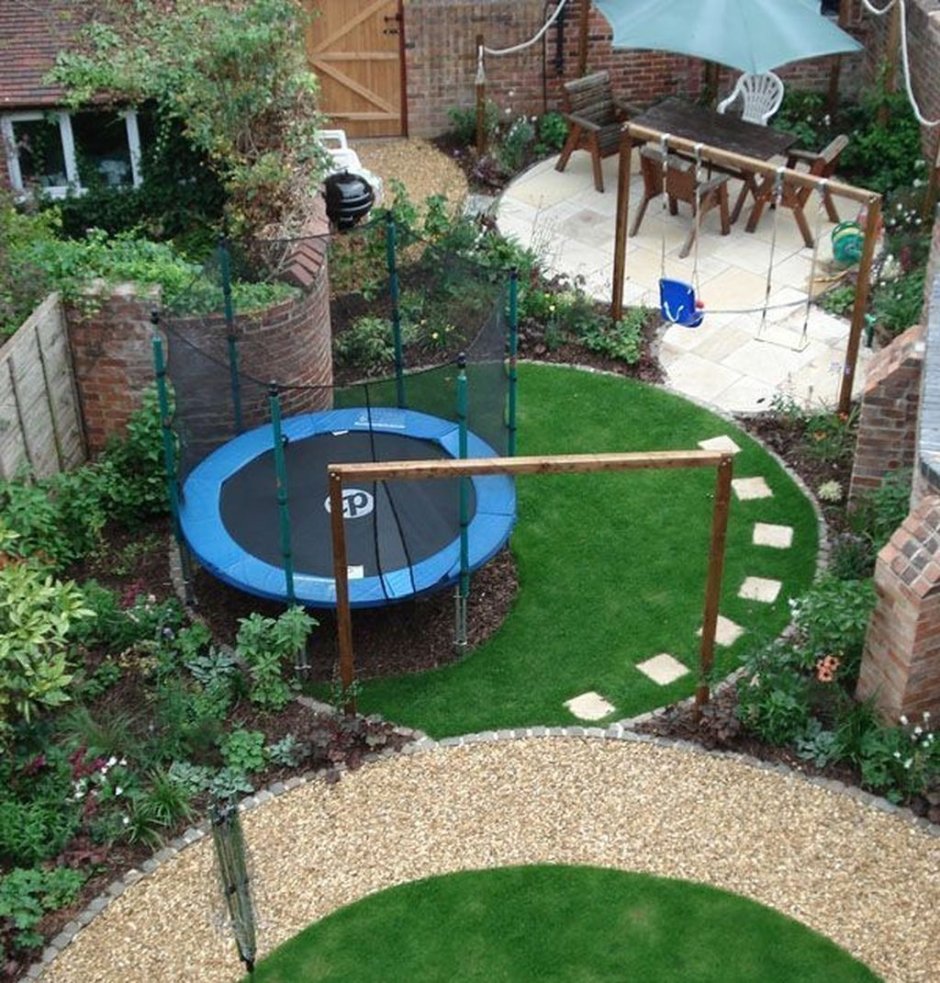 Круглые площадки на даче