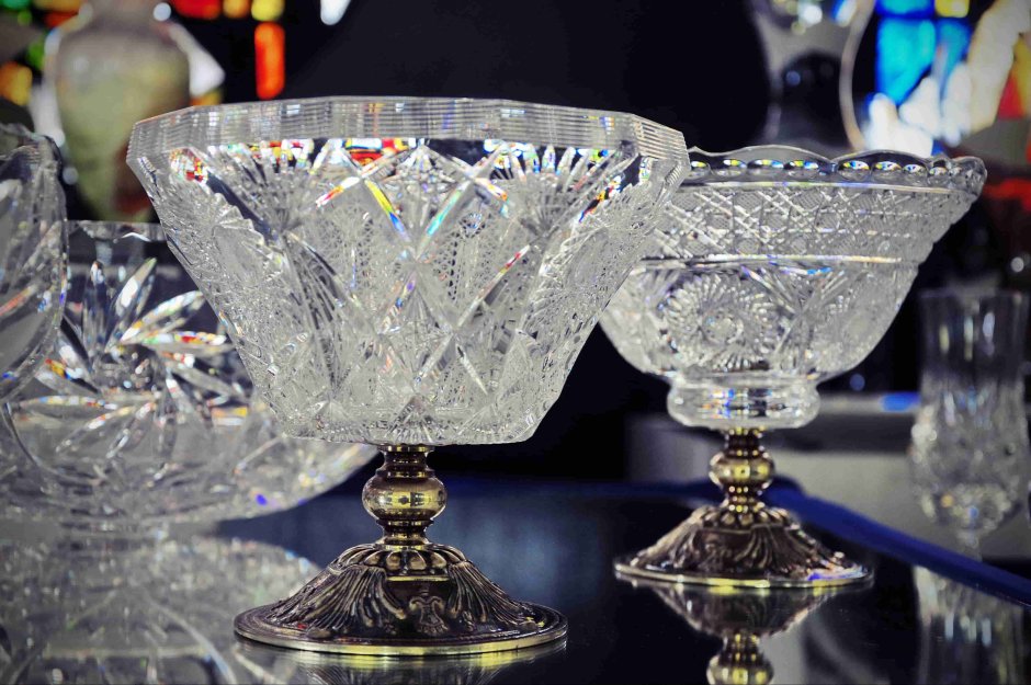 Красивая хрустальная посуда