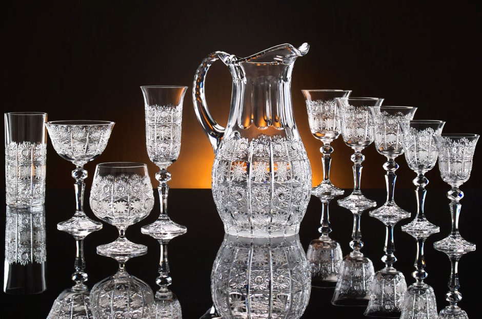 Хрустальная посуда Богемия