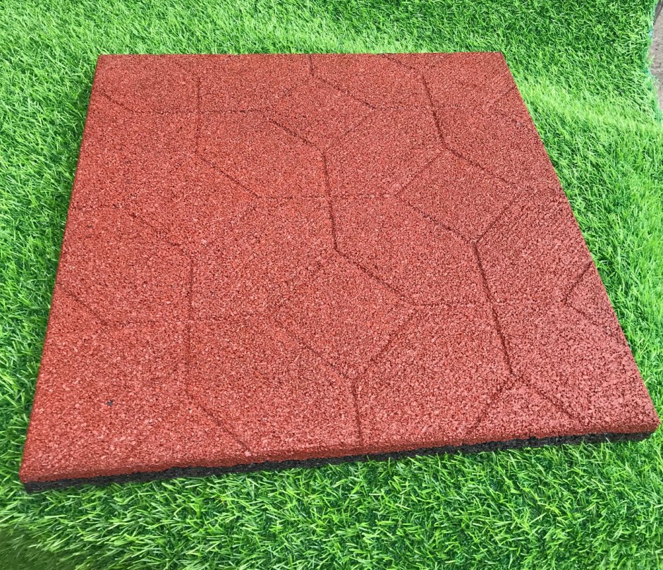 Плитка тротуарная 500х500х50 резиновая