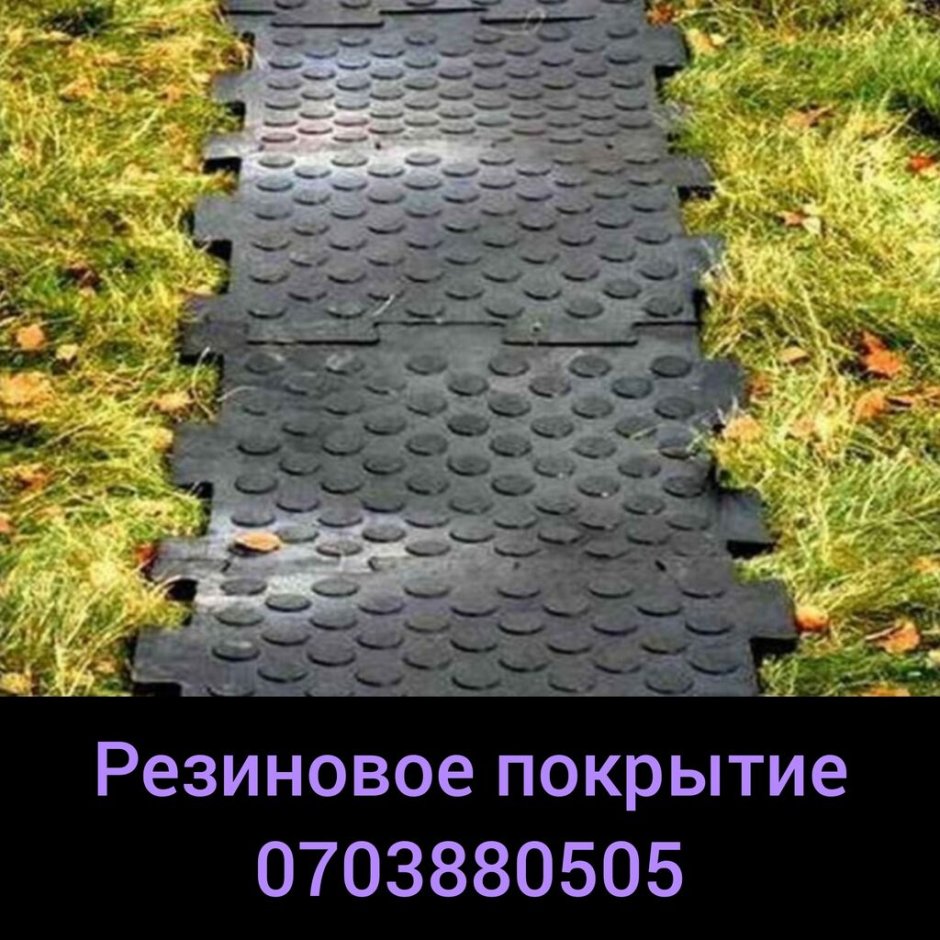 Дорожки из резины