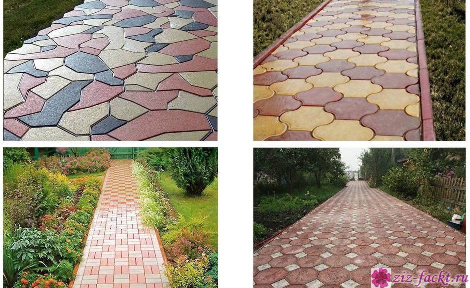 Плитка для дорожек на даче