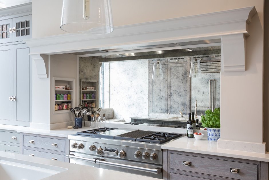 Фартук из состаренного зеркала