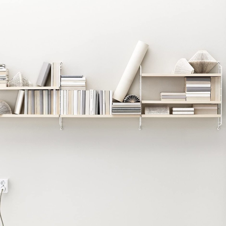 Полки в спальне стиль Минимализм