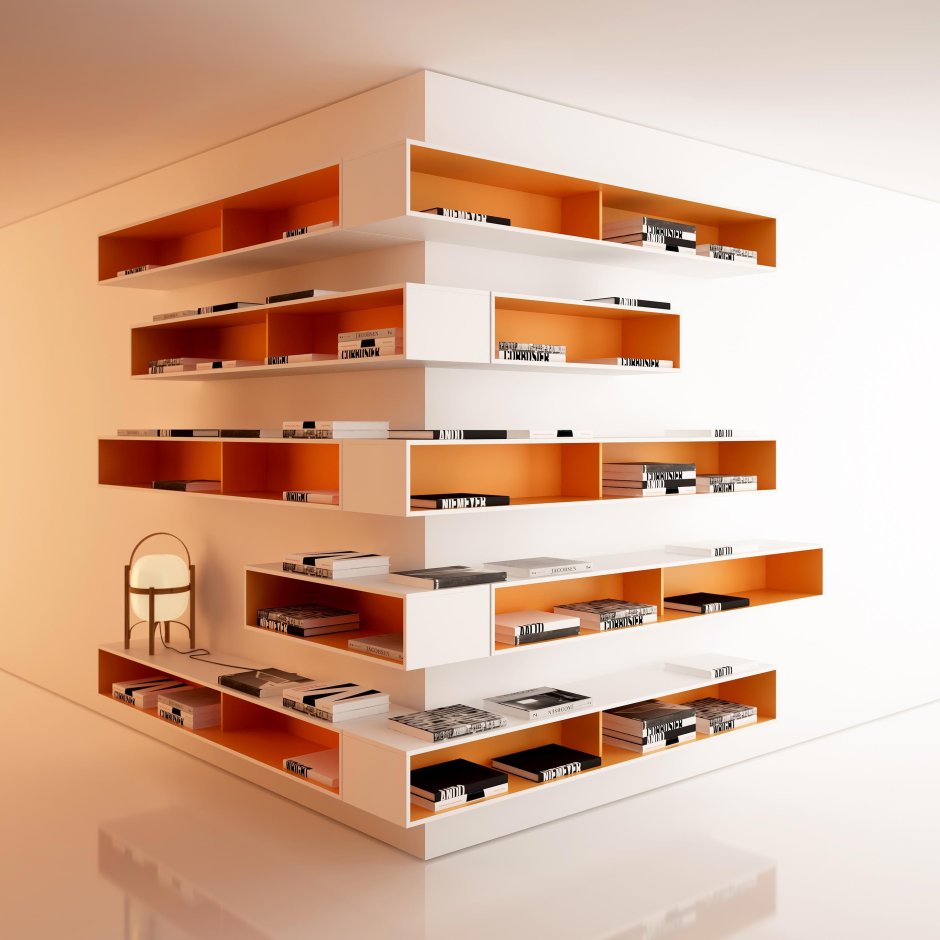 Нестандартные полки в интерьере