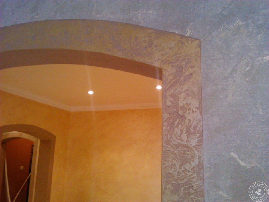 Отделка арки декоративной штукатуркой