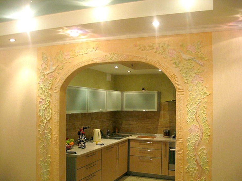 Декоративная штукатурка арочных проемов