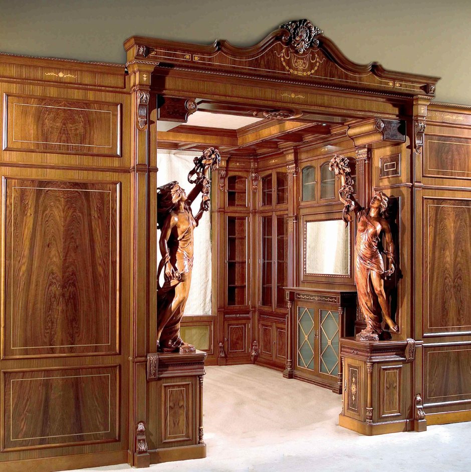 Резьба панели буазери