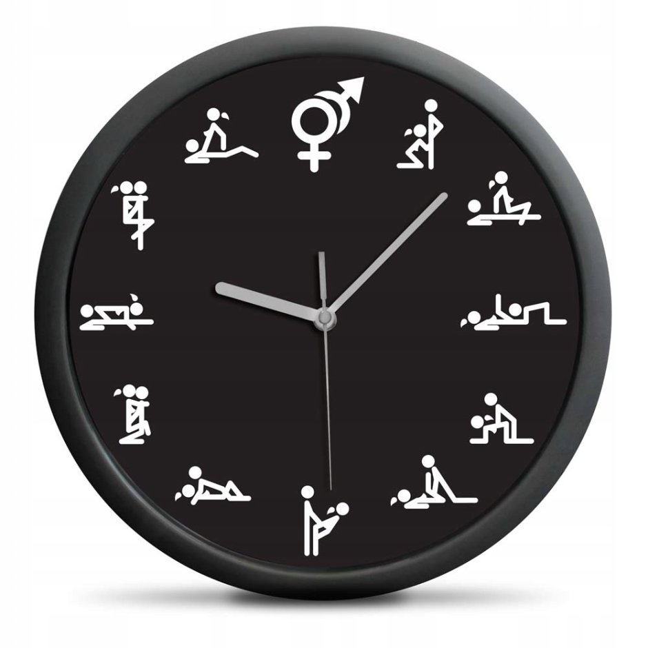 Часы настенные с позами