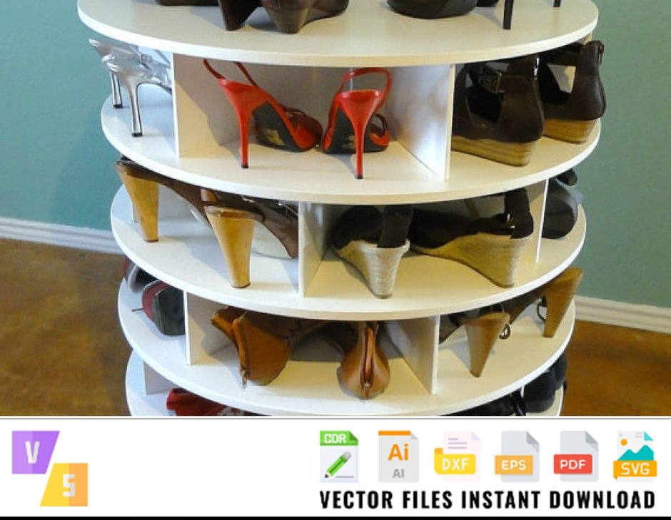 Вращающиеся полки для обуви