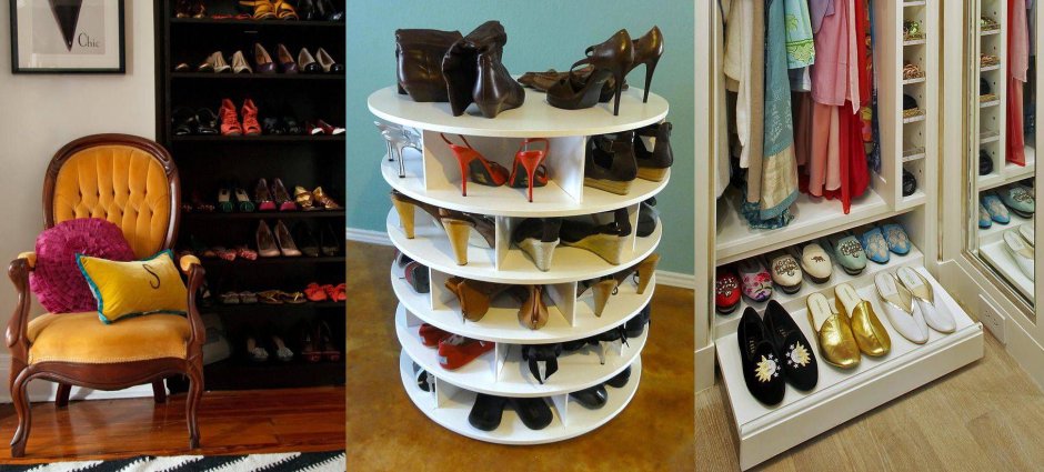 Крутящаяся обувница в прихожую