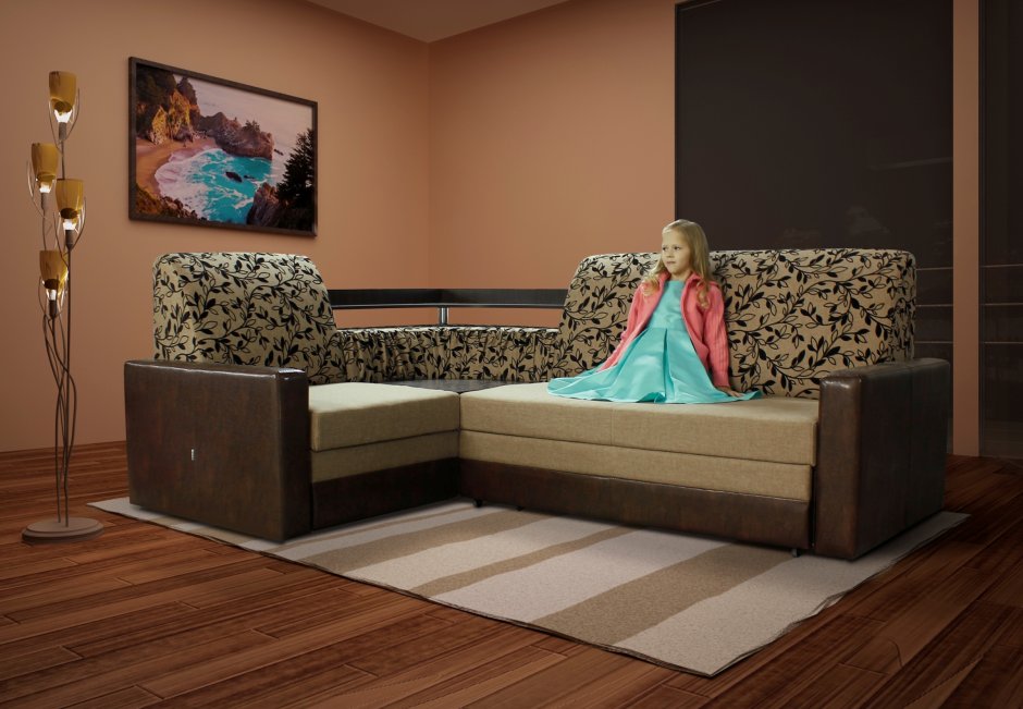 Угловой диван Виолетта эко 767