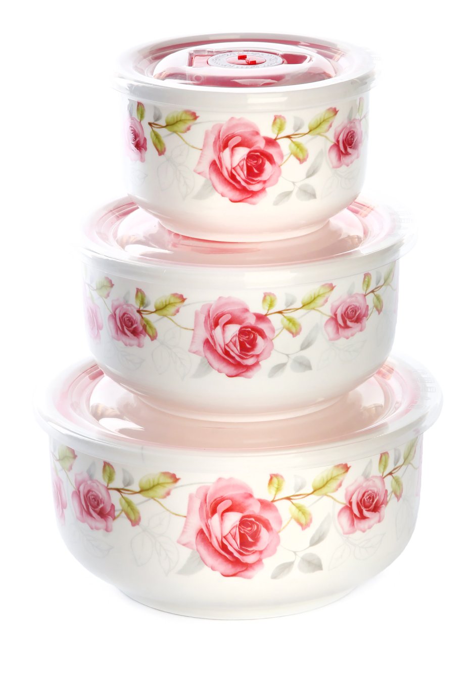 Леомакс контейнеры керамические с вакуумной крышкой 6 шт