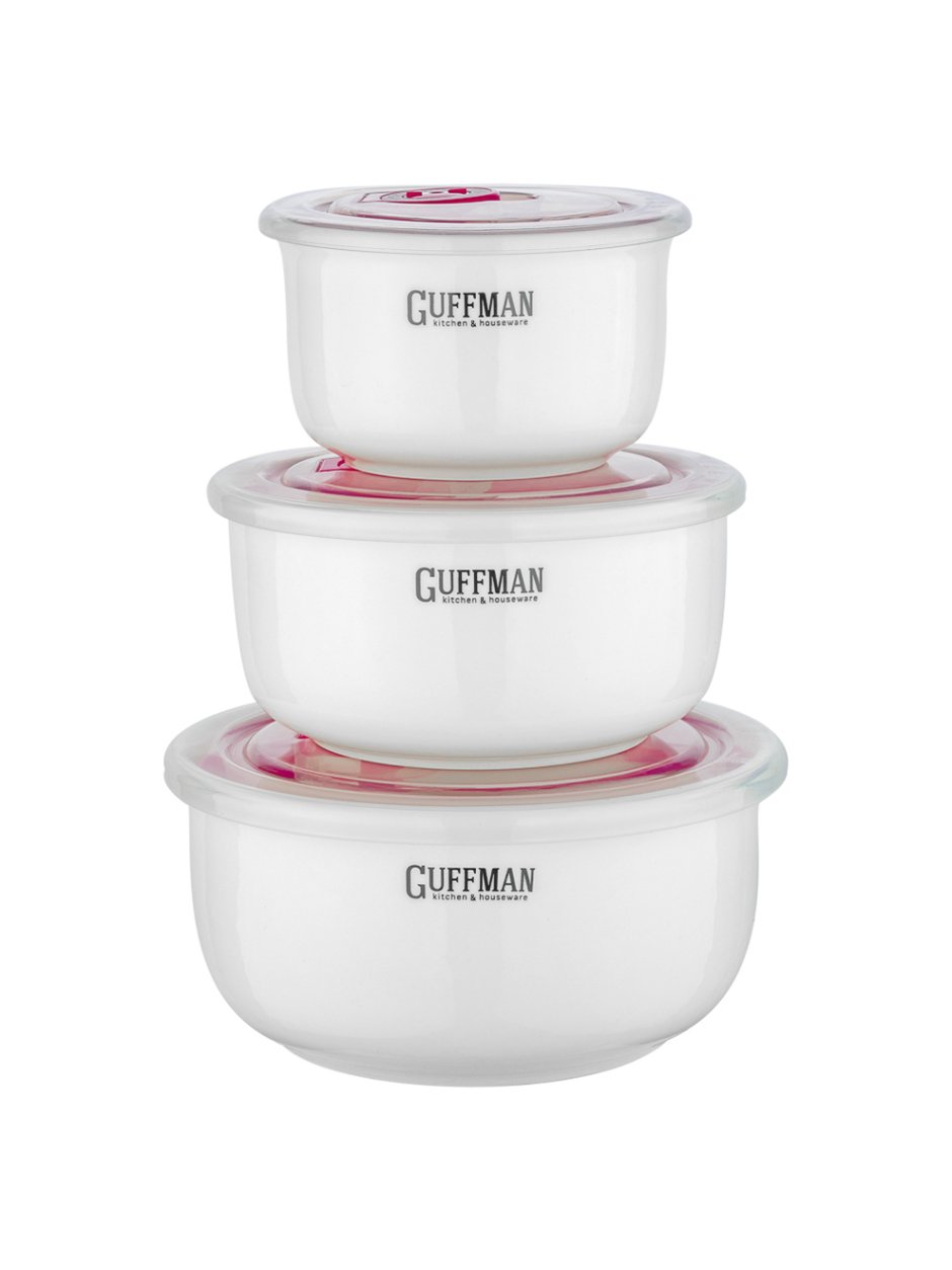 Набор контейнеров керамических с крышкой Guffman