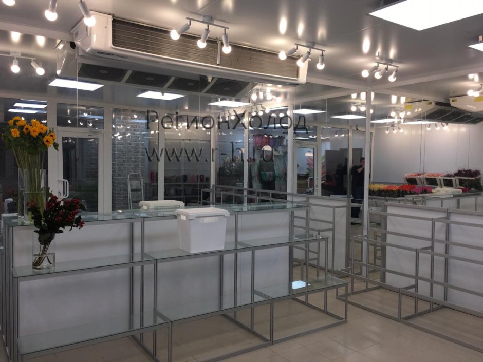 Холодильники для цветов в интерьере