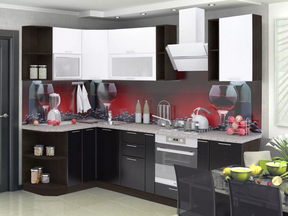 Кухня Азалия угловая МДФ