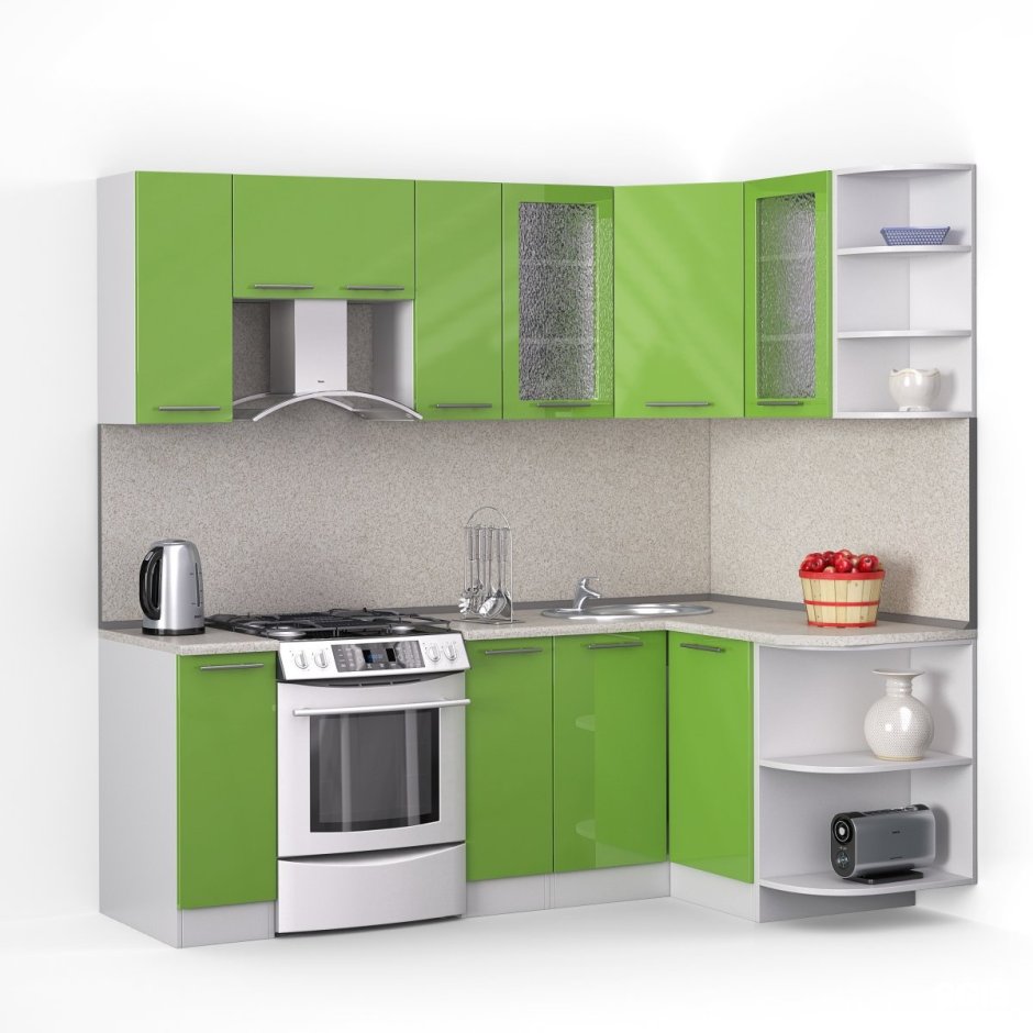 Бланка СТЛ.123.00 кухонный гарнитур левый белый/венге