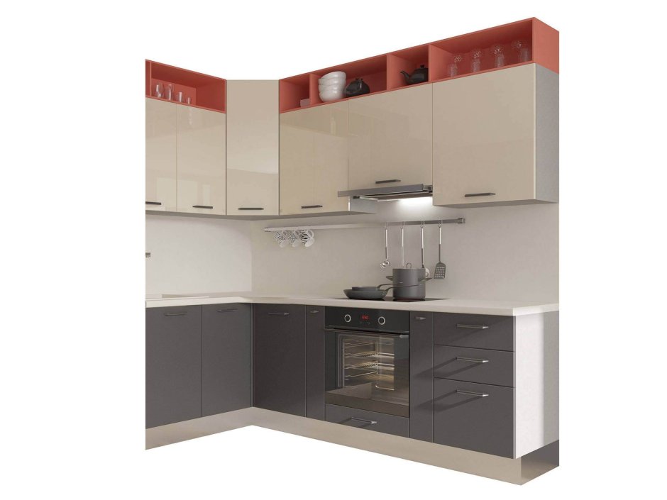 Кухня "Валерия-м страйп" черная