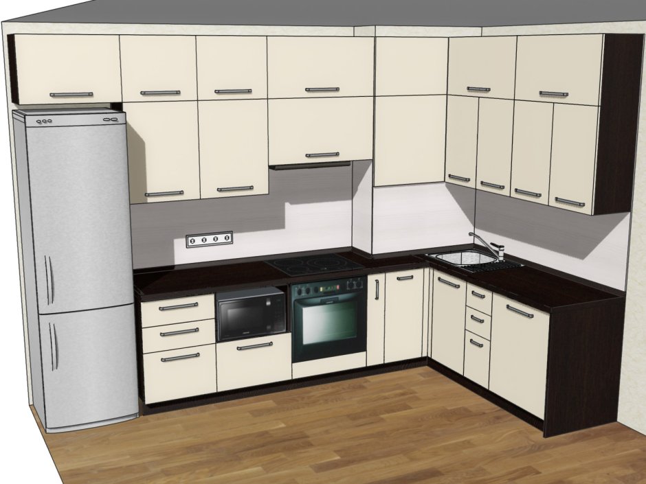 Модели кухни угловой