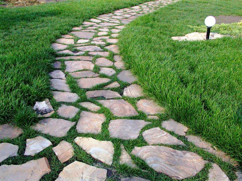 Мощение плитняком