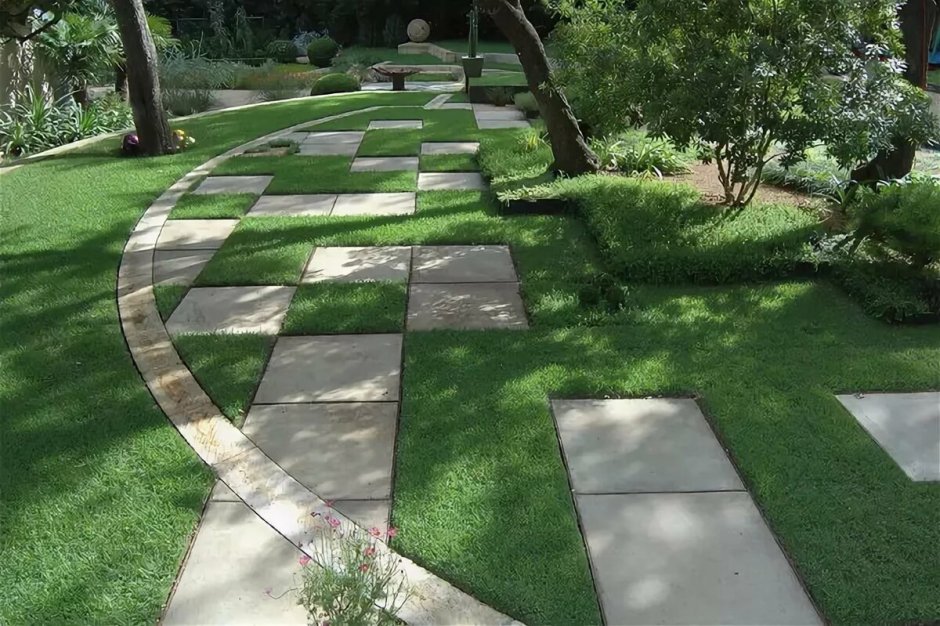 Мощение садовых дорожек