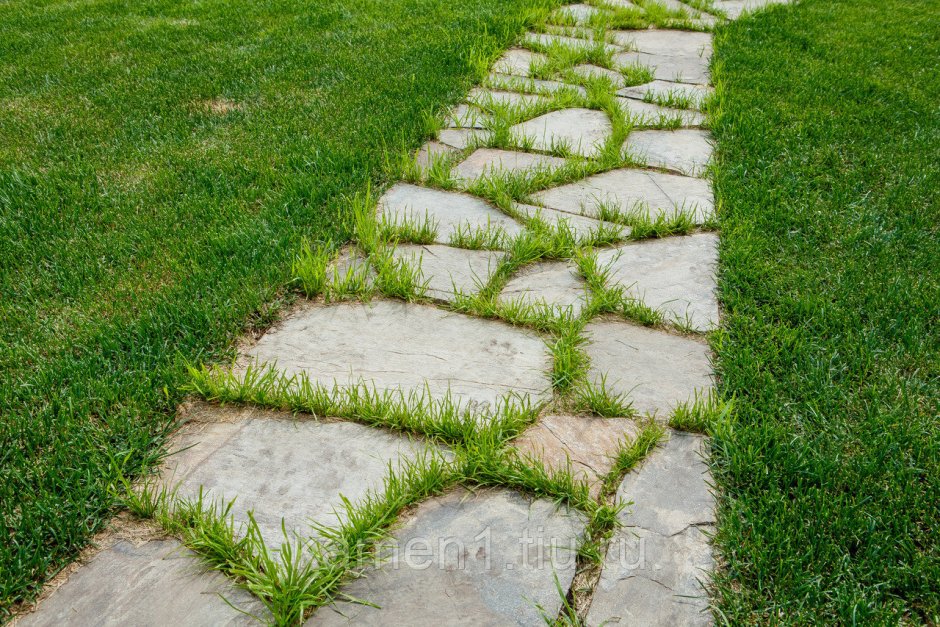 Дорожки из брусчатки в саду